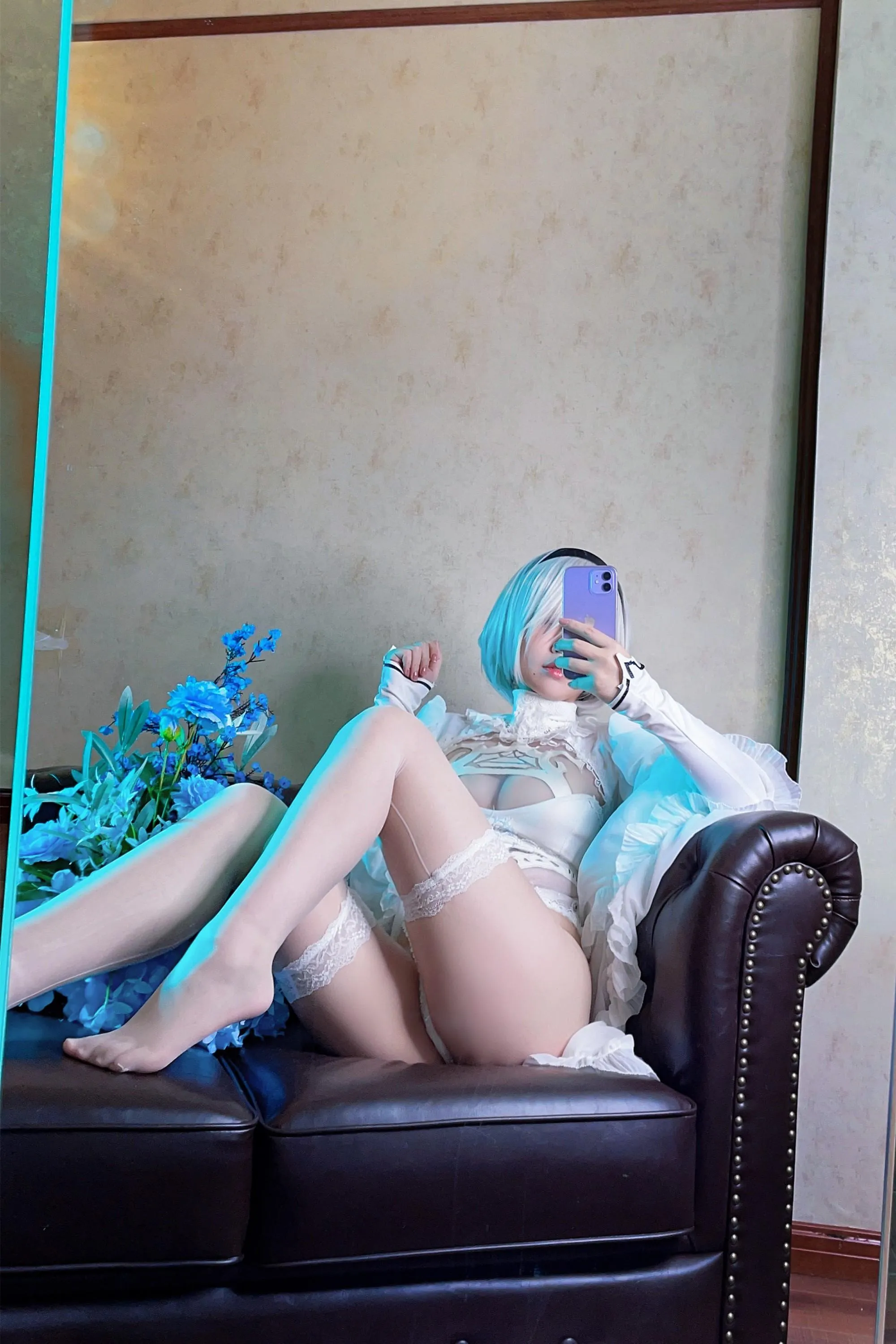 半半子 – NO.55 Automataヨルハ二号B型 白いドレス [51P]插图2